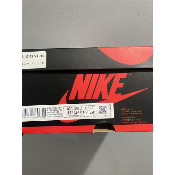 Size 11.5 - Jordan 1 Retro High OG Obsidian, UNC 2019 (VNDS) main image 9